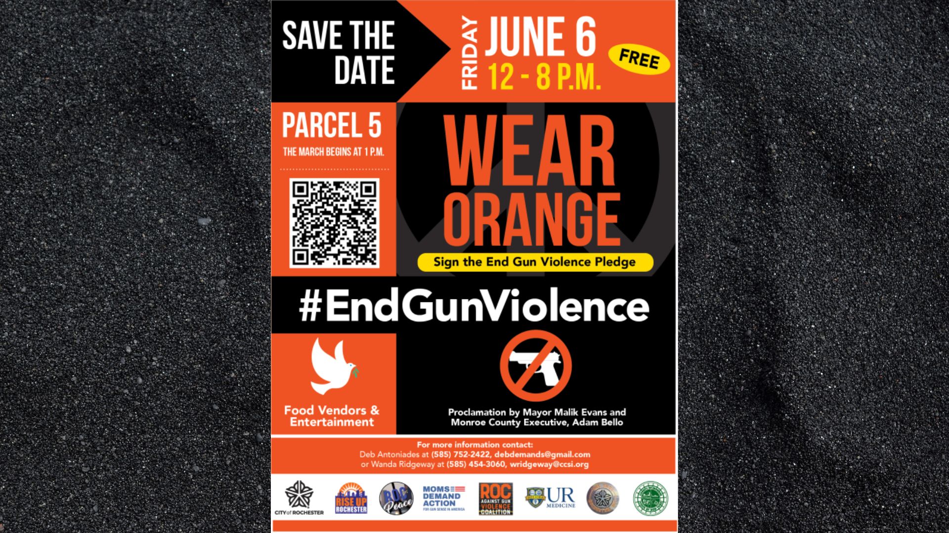Residents of Rochester invited to a public event aimed at raising awareness on gun violence, where they will also sign the End Gun Violence Pledge, committing to collective action in fostering safer streets Residents of Rochester invited to a public event aimed at raising awareness on gun violence, where they will also sign the End Gun Violence Pledge, committing to collective action in fostering safer streets
