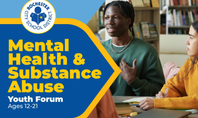 Rochester to host youth mental health and substance abuse forum on April 12, offering teens and families a safe space for dialogue, support, and resources